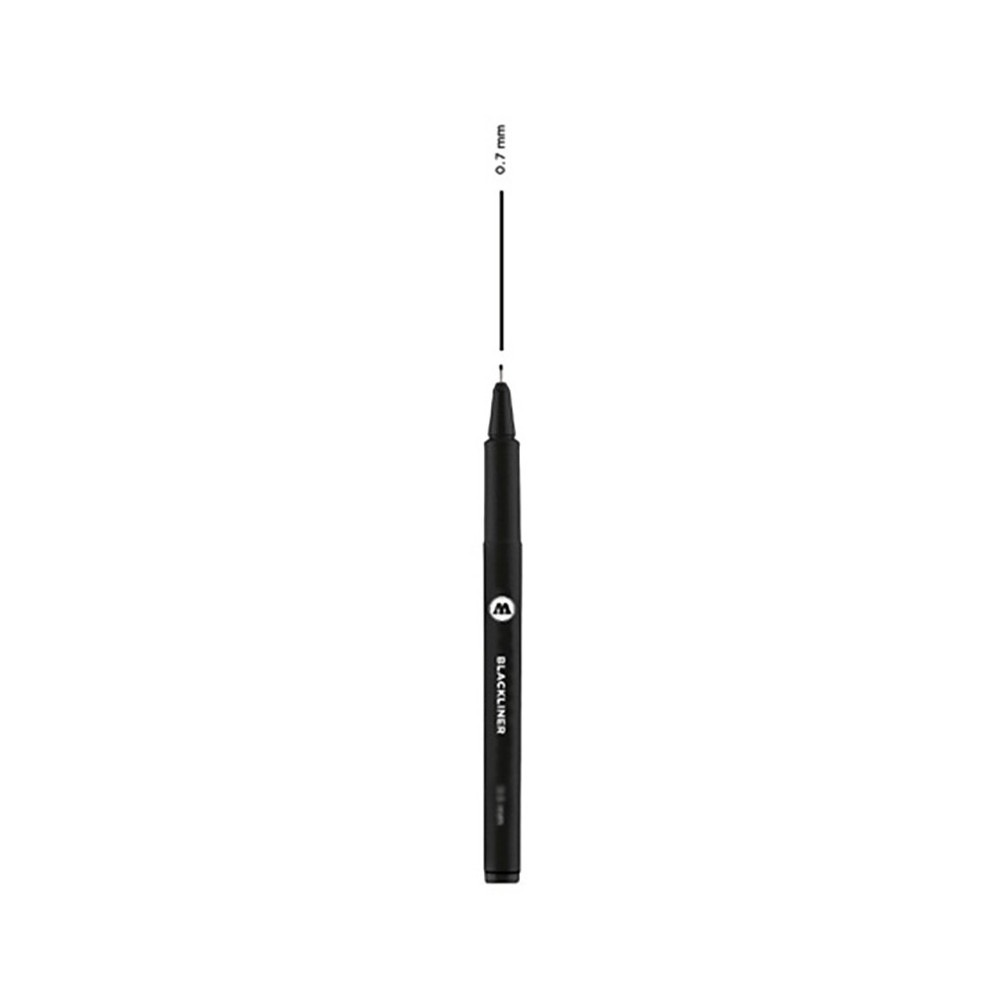 Blackliner pen - Molotow - black, 0,7 mm
