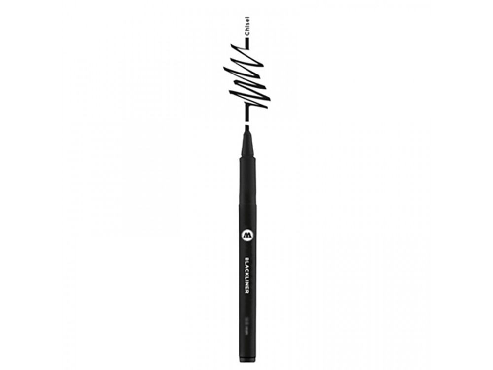 Blackliner pen - Molotow - black, chisel