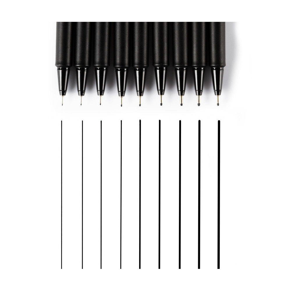 Blackliner pen - Molotow - black, 0,2 mm