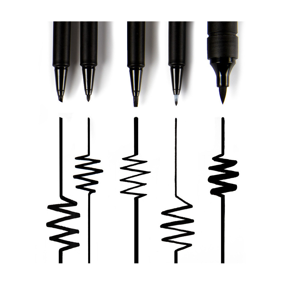 Blackliner pen - Molotow - black, chisel