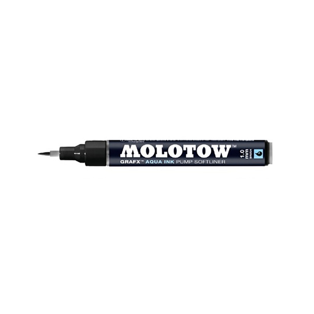 Marker Aqua Softliner - Molotow - Deep Black, 1 mm