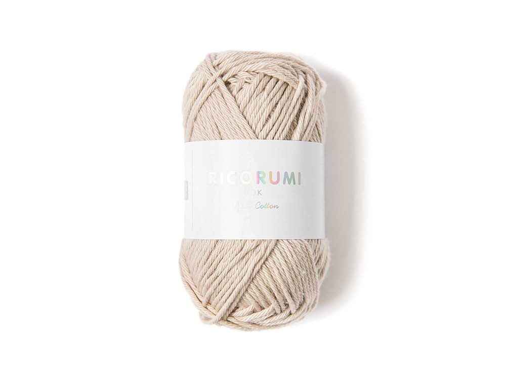 Ricorumi DK cotton yarn - Rico Design - Mastic, 25 g