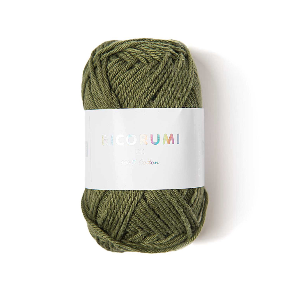 Ricorumi DK cotton yarn - Rico Design - Olive, 25 g