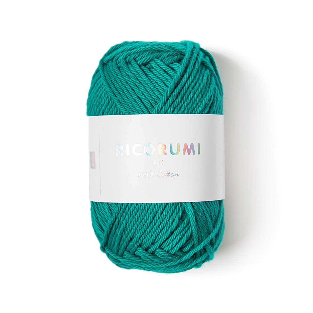 Ricorumi DK cotton yarn - Rico Design - Emerald, 25 g