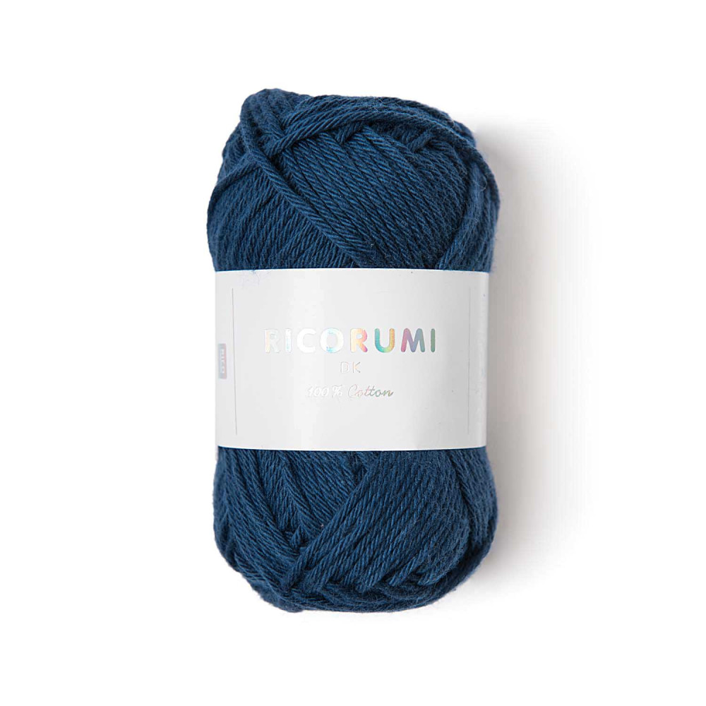 Ricorumi DK cotton yarn - Rico Design - Midnight Blue, 25 g