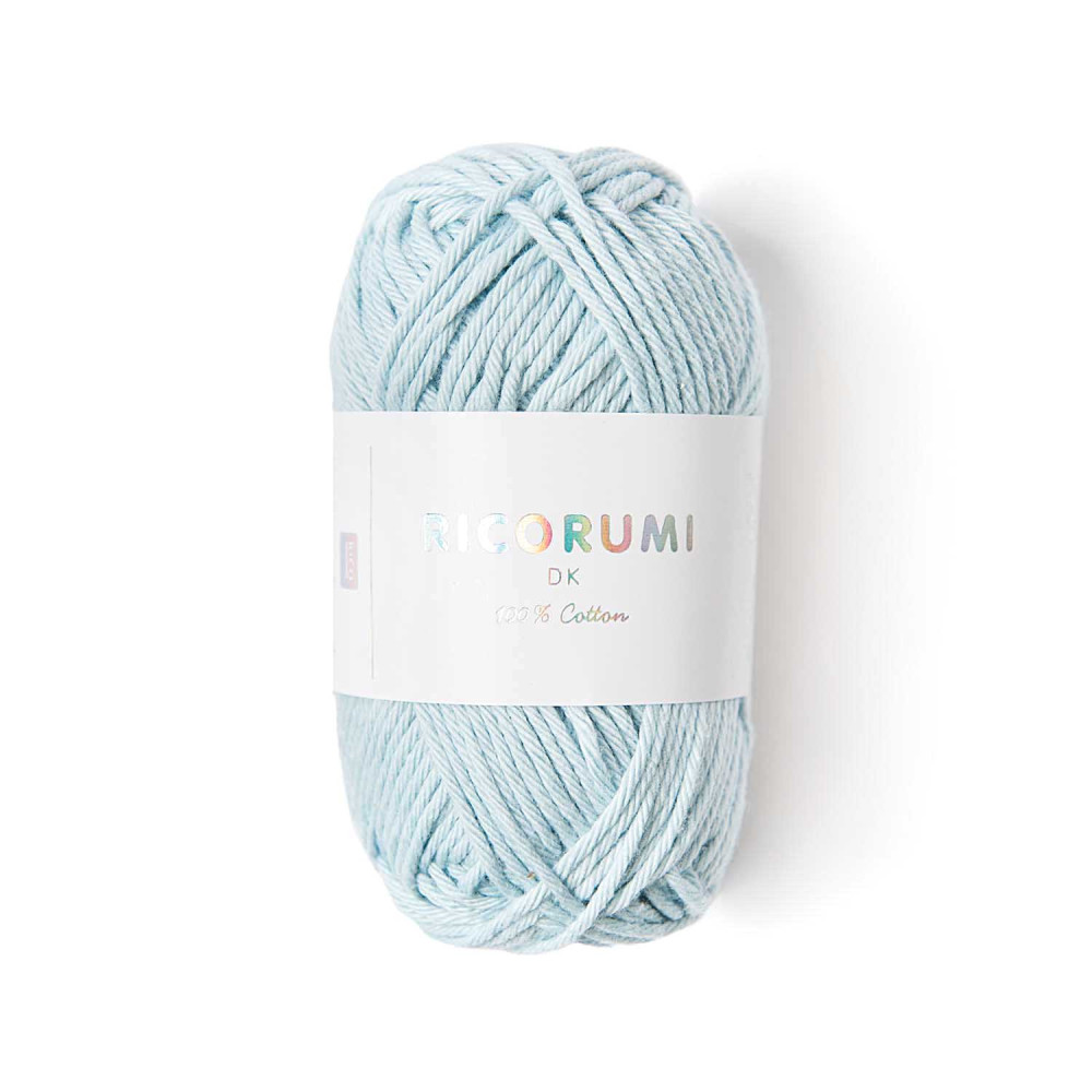 Ricorumi DK cotton yarn - Rico Design - Light Blue, 25 g