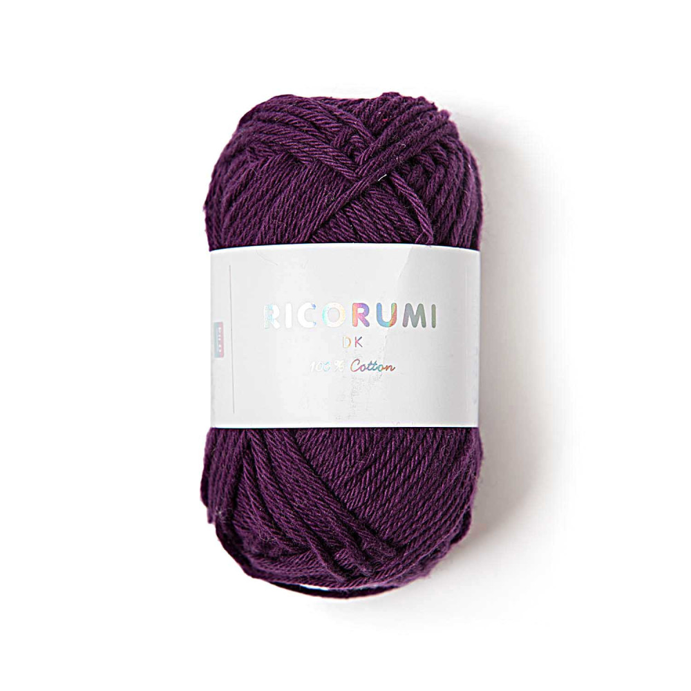 Ricorumi DK cotton yarn - Rico Design - Purple, 25 g