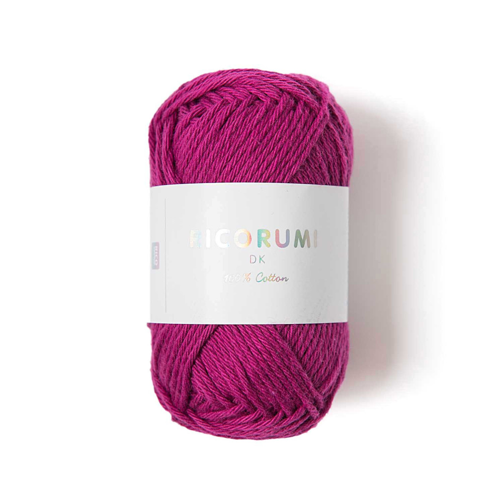 Ricorumi DK cotton yarn - Rico Design - Berry, 25 g
