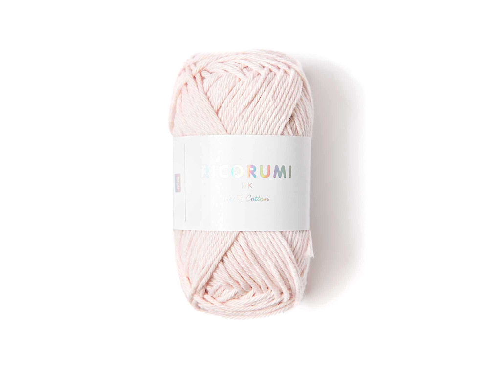 Ricorumi DK cotton yarn - Rico Design - Pastel Pink, 25 g