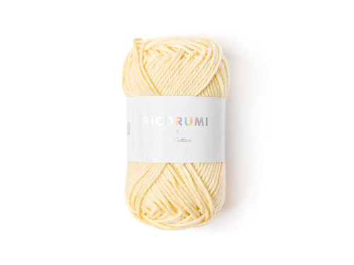 Ricorumi DK cotton yarn - Rico Design - Vanilla, 25 g