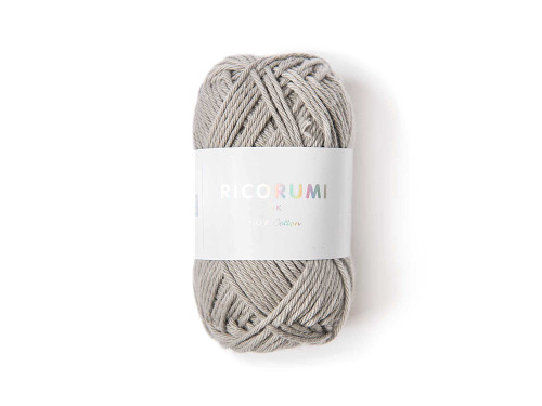 Ricorumi DK cotton yarn - Rico Design - Pearl Grey, 25 g