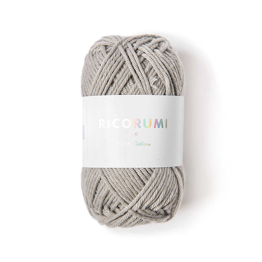 Ricorumi DK cotton yarn - Rico Design - Pearl Grey, 25 g