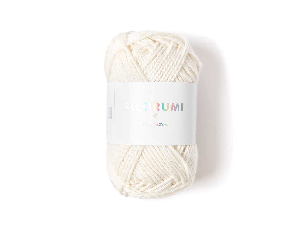 Ricorumi DK cotton yarn - Rico Design - Cream, 25 g
