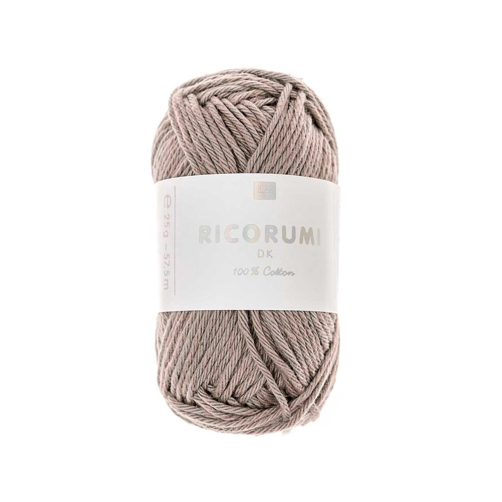 Ricorumi DK cotton yarn - Rico Design - Grey, 25 g