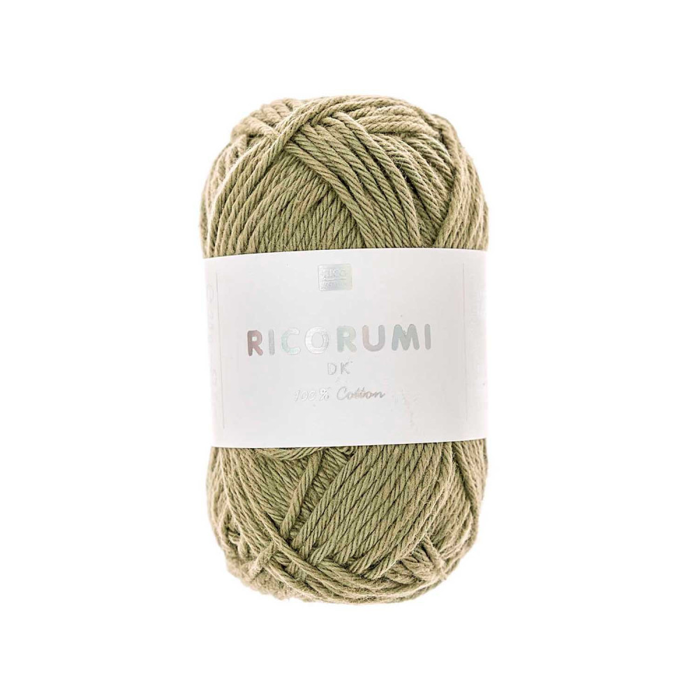 Ricorumi DK cotton yarn - Rico Design - Khaki, 25 g