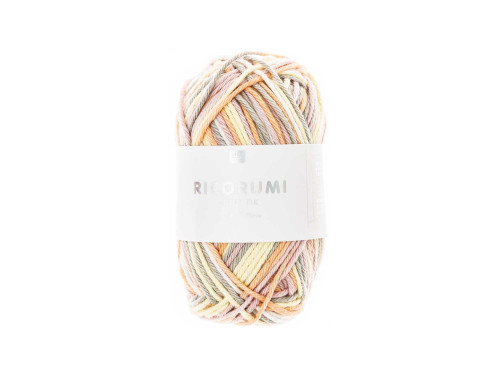 Ricorumi Print DK cotton yarn - Rico Design - Pink-Yellow, 25 g