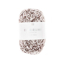 Ricorumi Spray DK cotton yarn - Rico Design - Brown, 25 g