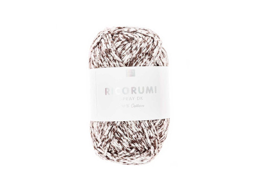 Ricorumi Spray DK cotton yarn - Rico Design - Brown, 25 g
