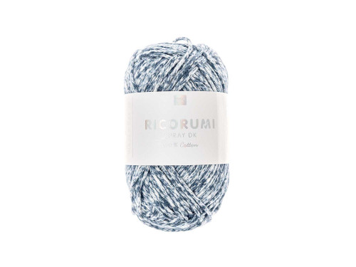 Ricorumi Spray DK cotton yarn - Rico Design - Blue, 25 g