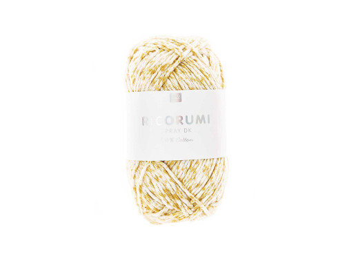 Ricorumi Spray DK cotton yarn - Rico Design - Yellow, 25 g