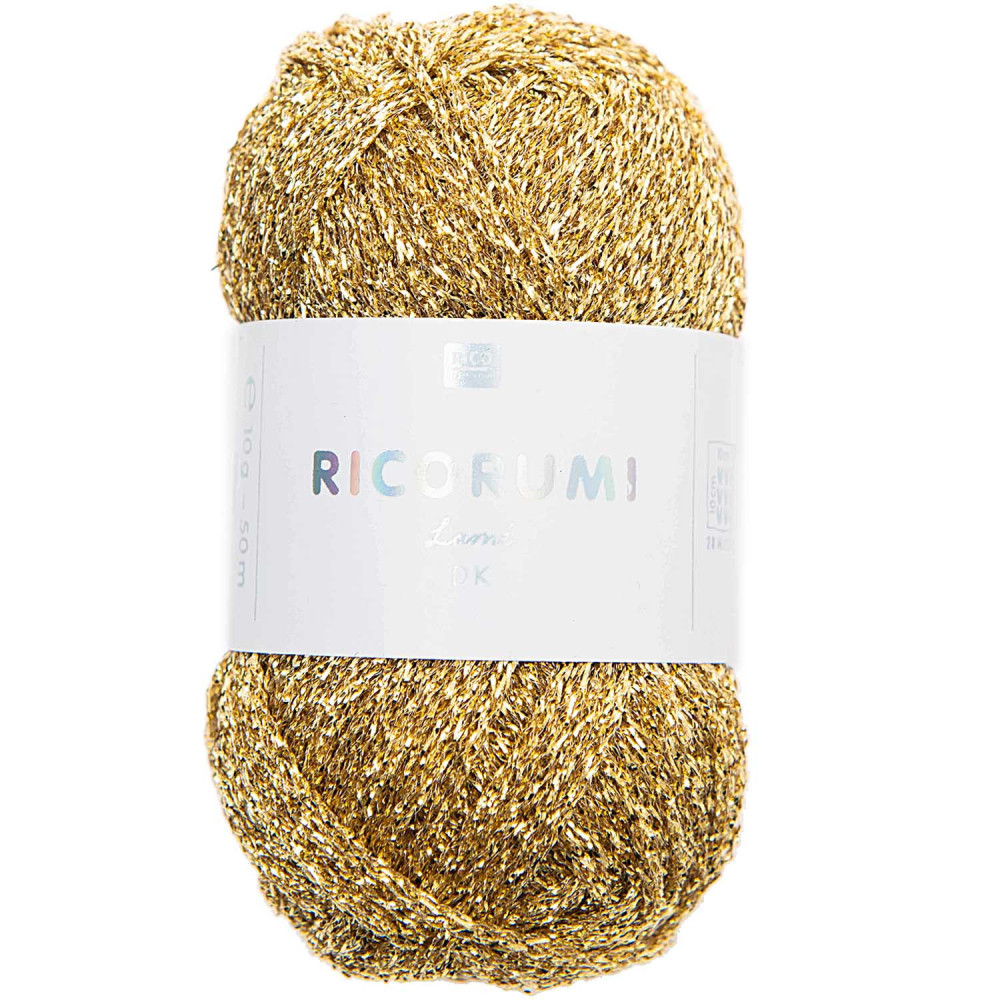 Włóczka Ricorumi Lame DK - Rico Design - Gold, 10 g