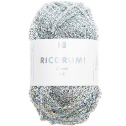 Ricorumi Lame DK yarn - Rico Design - Silver, 10 g