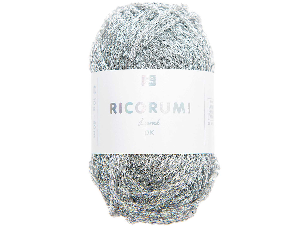Włóczka Ricorumi Lame DK - Rico Design - Silver, 10 g