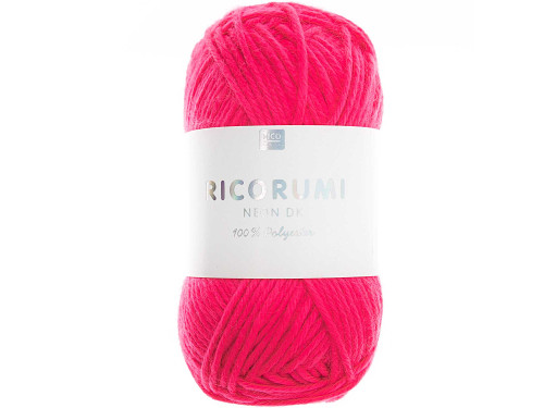 Włóczka akrylowa Ricorumi Neon DK - Rico Design - Fuchsia, 25 g
