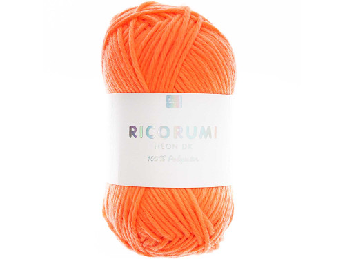 Włóczka akrylowa Ricorumi Neon DK - Rico Design - Orange, 25 g