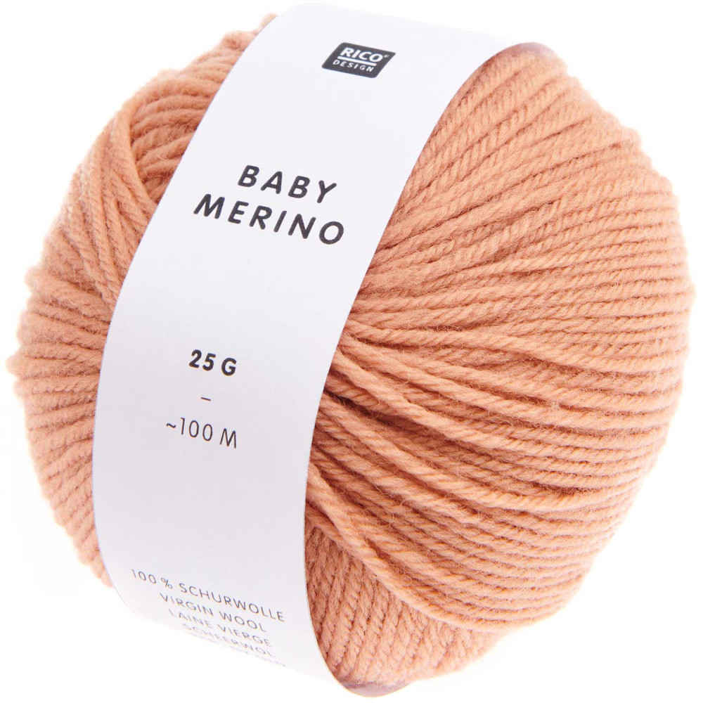 Baby Merino wool yarn - Rico Design - Powder, 25 g