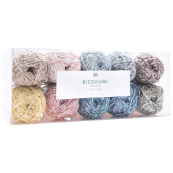 Set of Ricorumi Spray DK cotton yarns - Rico Design - 10 pcs