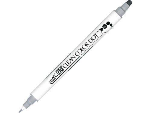 Pisak dwustronny Zig Clean Color Dot - Kuretake - Platinium