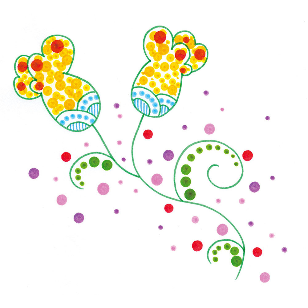 Pisak dwustronny Zig Clean Color Dot - Kuretake - Kiwi