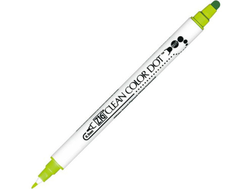 Double-sided Zig Clean Color Dot - Kuretake - Kiwi