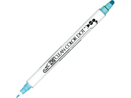 Pisak dwustronny Zig Clean Color Dot - Kuretake - Blue Bonnet