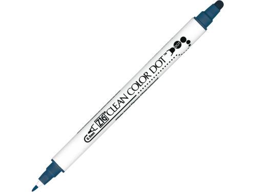 Pisak dwustronny Zig Clean Color Dot - Kuretake - Denim