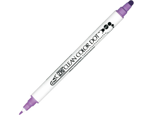 Pisak dwustronny Zig Clean Color Dot - Kuretake - Hyacinth