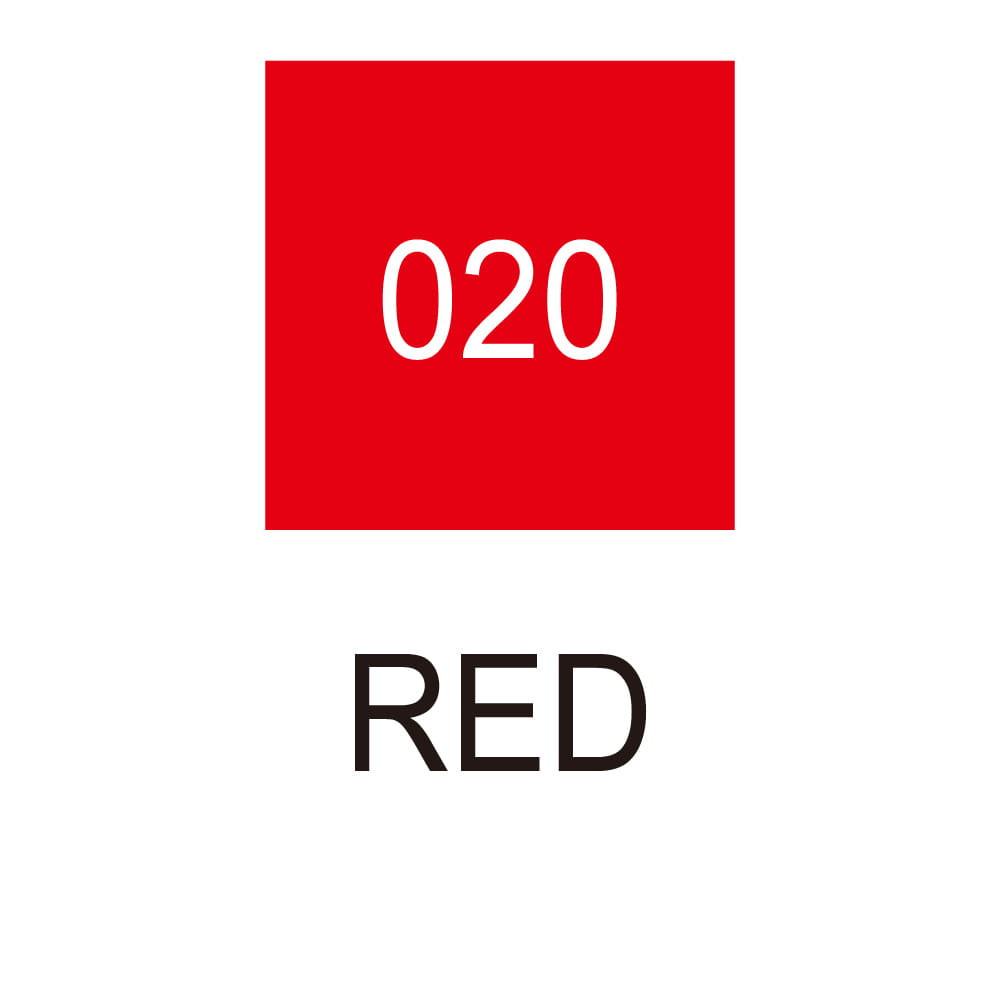 Pisak dwustronny Zig Clean Color Dot - Kuretake - Red