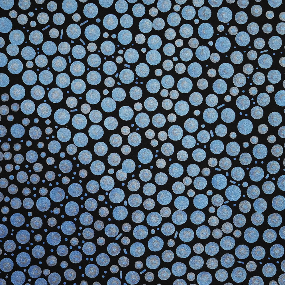 Pisak dwustronny Zig Clean Color Dot Metallic - Kuretake - Blue