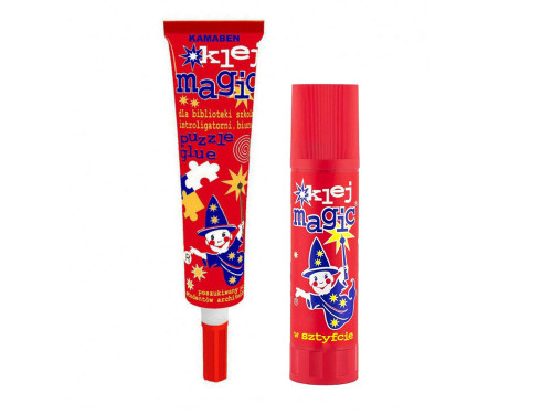Magic craft glue in tube and stick - Kamaben - 20 g and 45 g, 2 pcs
