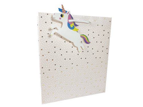 Torebka na prezenty, Girl - Clairefontaine - 21,5 x 10,2 x 25,3 cm