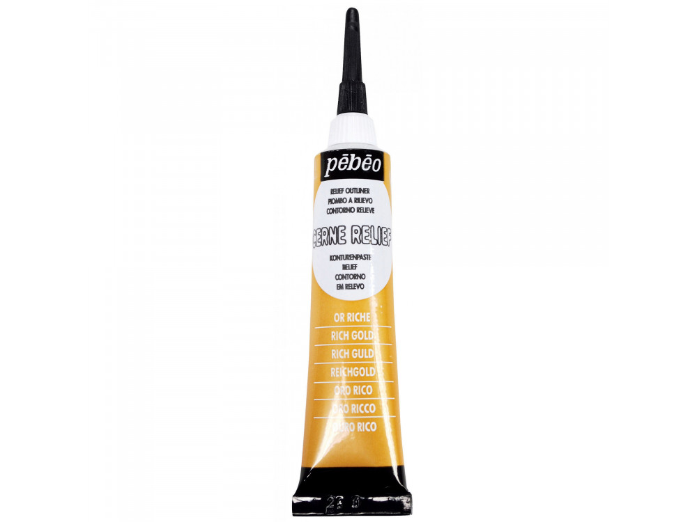 Konturówka Cerne Relief - Pébéo - Rich Gold, 20 ml