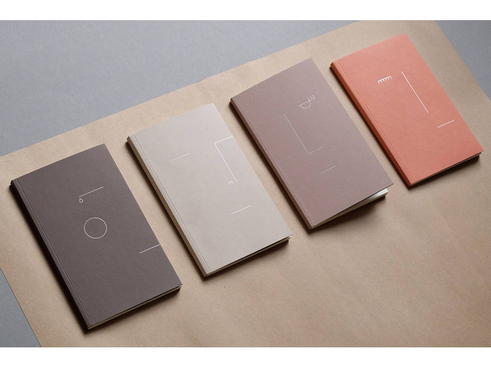 Kleks Notebook - Papierniczeni - plain, brown