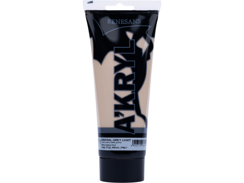 Acrylic A'kryl paint - Renesans - 71, mineral grey light, 200 ml