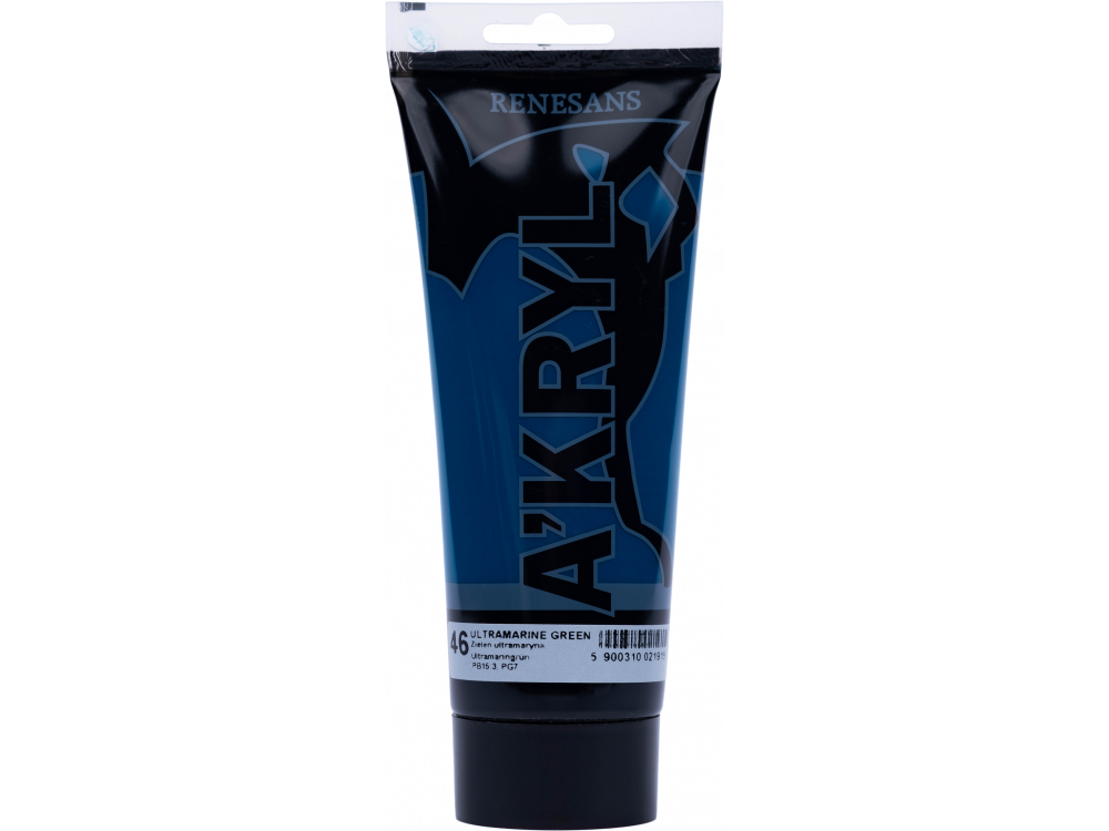 Farba akrylowa A'kryl - Renesans - 46, ultramarine green, 200 ml