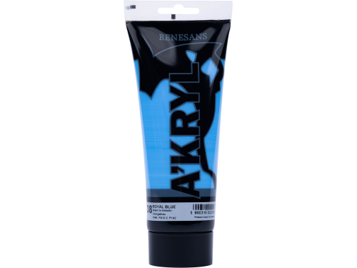 Acrylic A'kryl paint - Renesans - king's blue, 200 ml