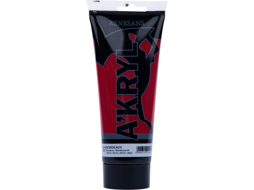 Acrylic A'kryl paint - Renesans - bordeaux, 200 ml