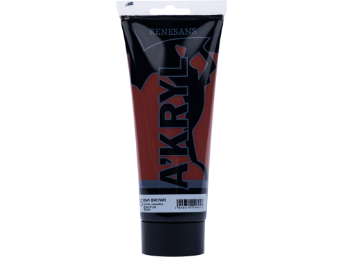 Acrylic A'kryl paint - Renesans - raw brown, 200 ml