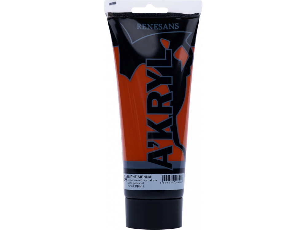 Acrylic A'kryl paint - Renesans - burnt sienna, 200 ml