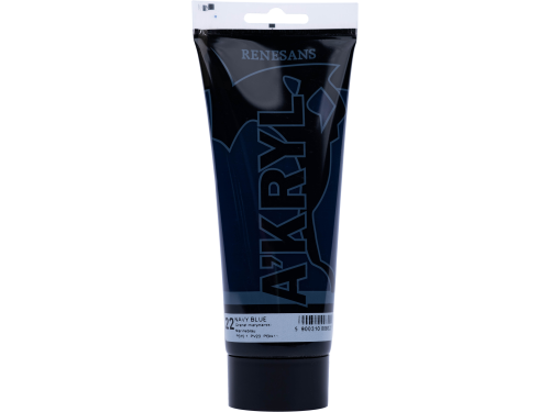 Acrylic A'kryl paint - Renesans - navy blue, 200 ml
